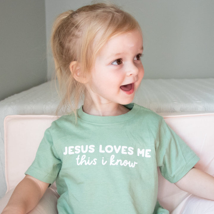 ellyandgrace 3321 Jesus Loves Me This I Know Toddler Shirt