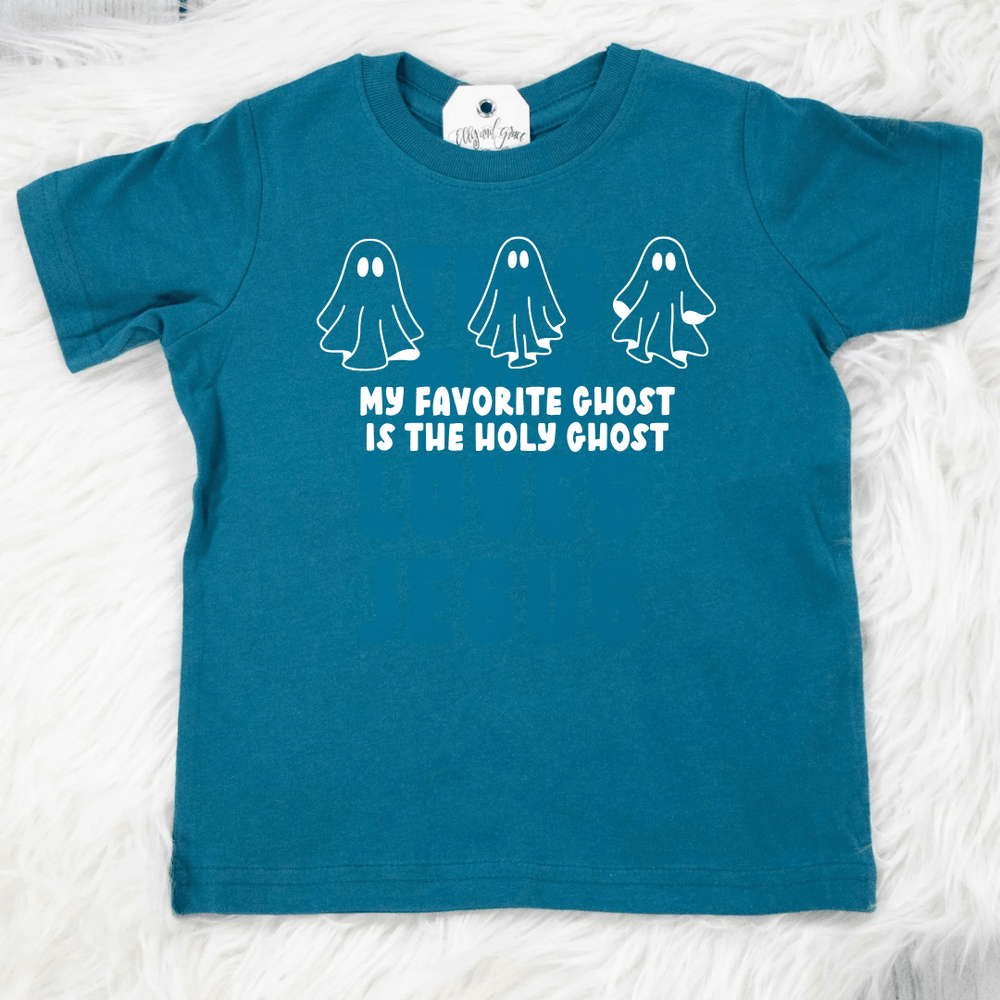 ellyandgrace 3321 My Favorite Ghost Is The Holy Ghost Christian Toddler Shirt