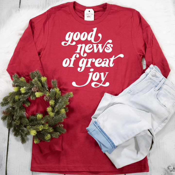 ellyandgrace 3501 Good News Of Great Joy Crew Longsleeve