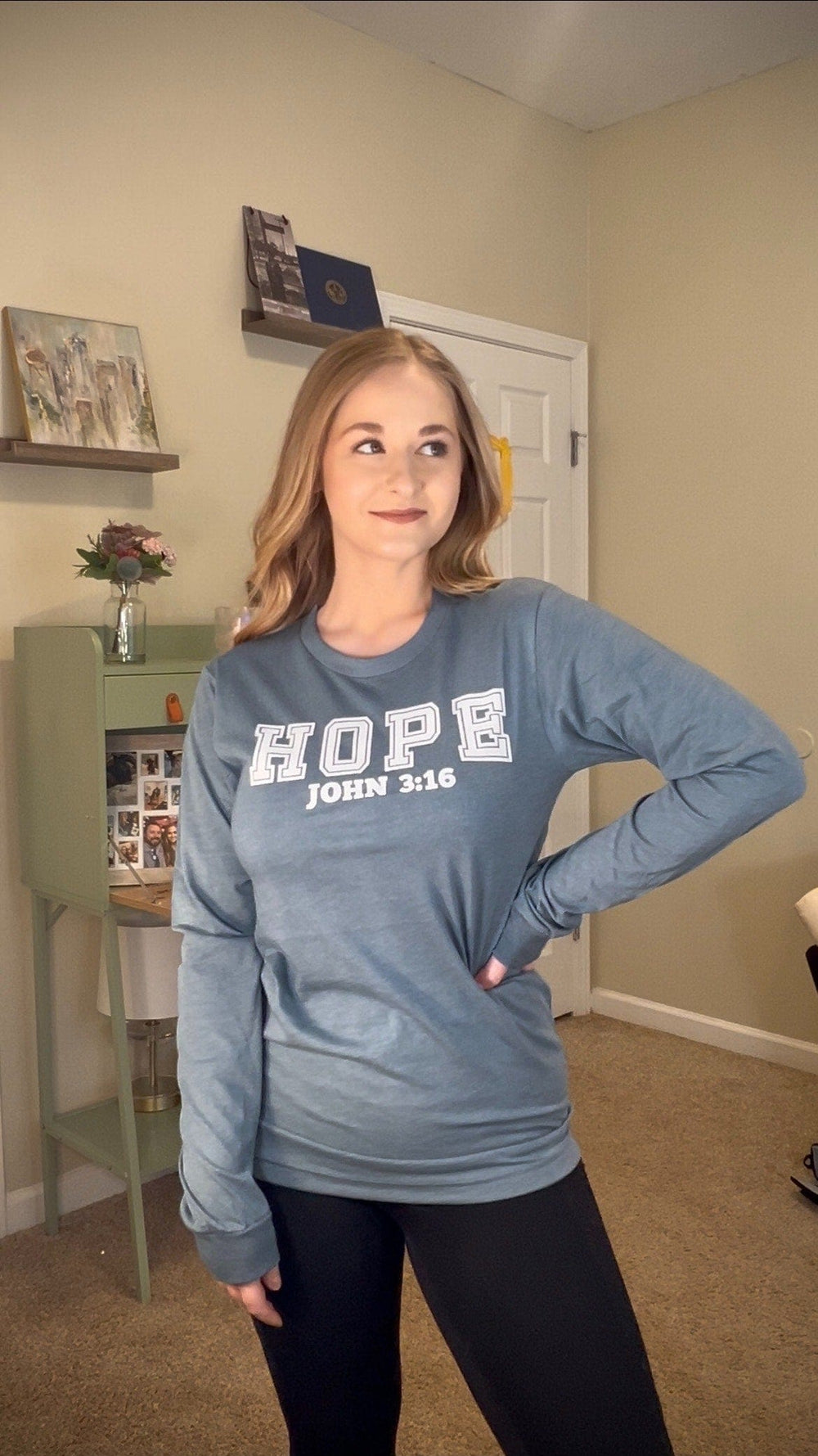 ellyandgrace 3501 Hope Collegiate Crew Longsleeve