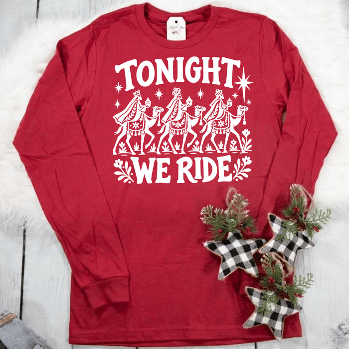 ellyandgrace 3501 Tonight We Ride Crew Longsleeve