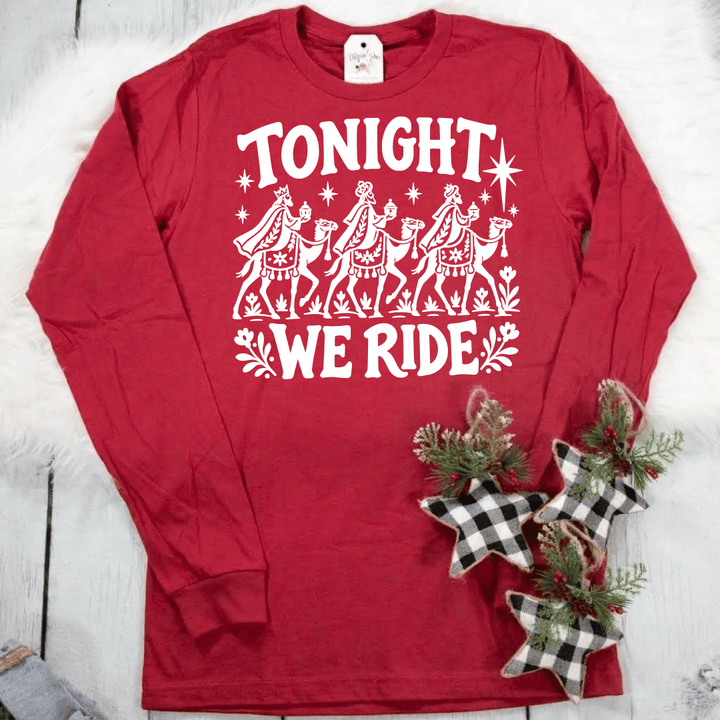 ellyandgrace 3501 Tonight We Ride Crew Longsleeve