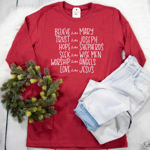 Believe like Mary Crew Longsleeve