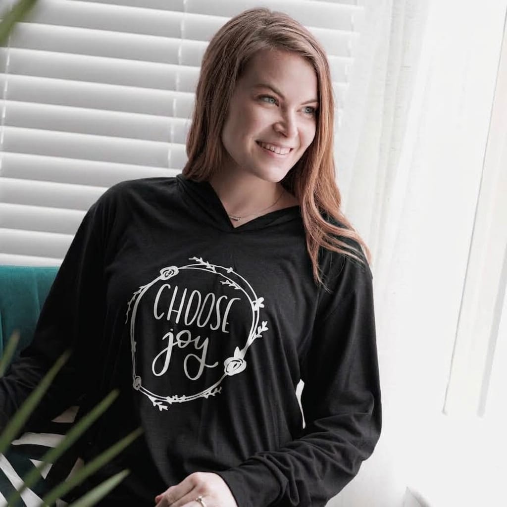 ellyandgrace 3512 Choose Joy T-Shirt Hoodie