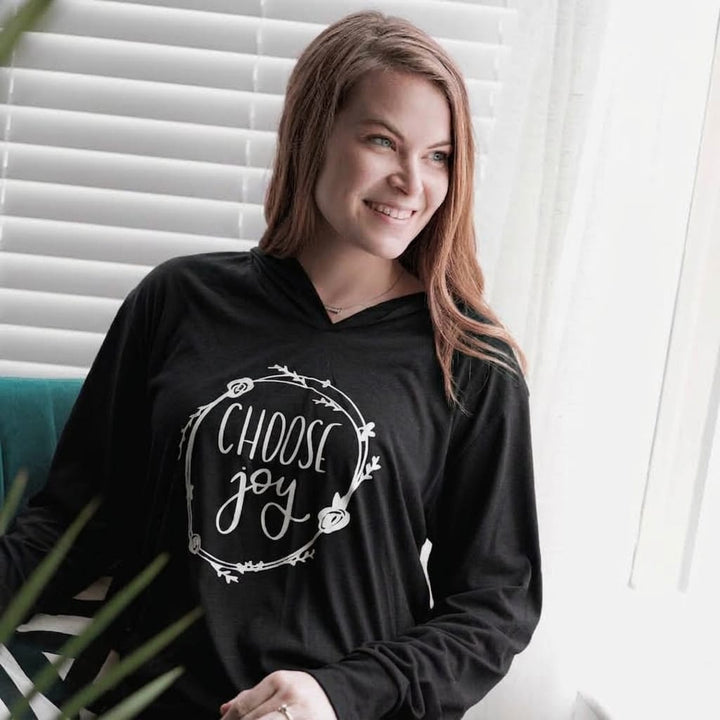 ellyandgrace 3512 Choose Joy T-Shirt Hoodie