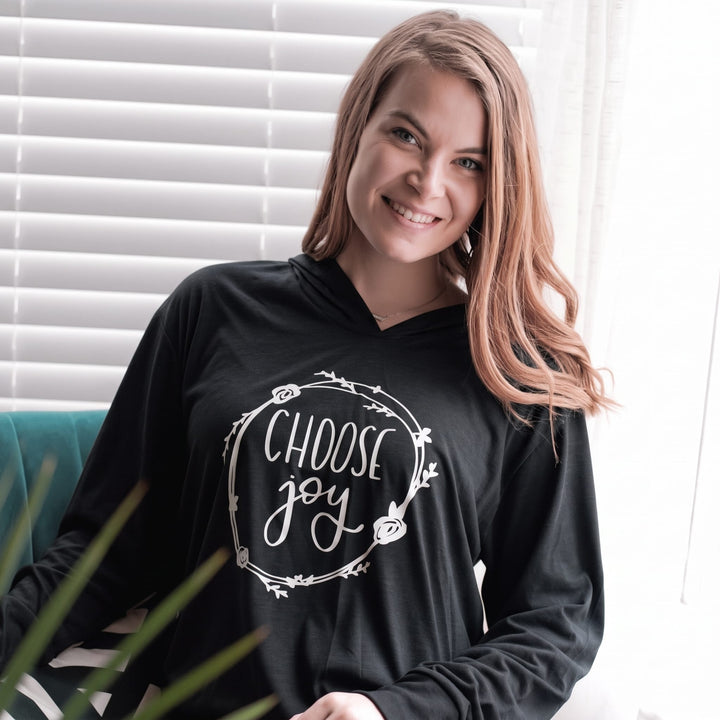 ellyandgrace 3512 Choose Joy T-Shirt Hoodie