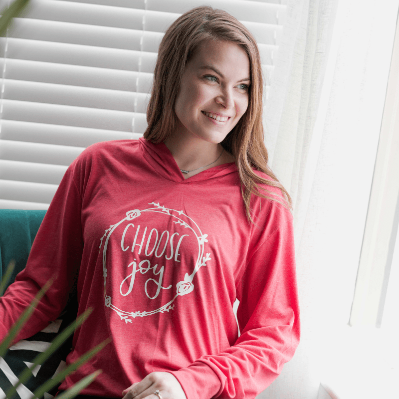 ellyandgrace 3512 Choose Joy T-Shirt Hoodie