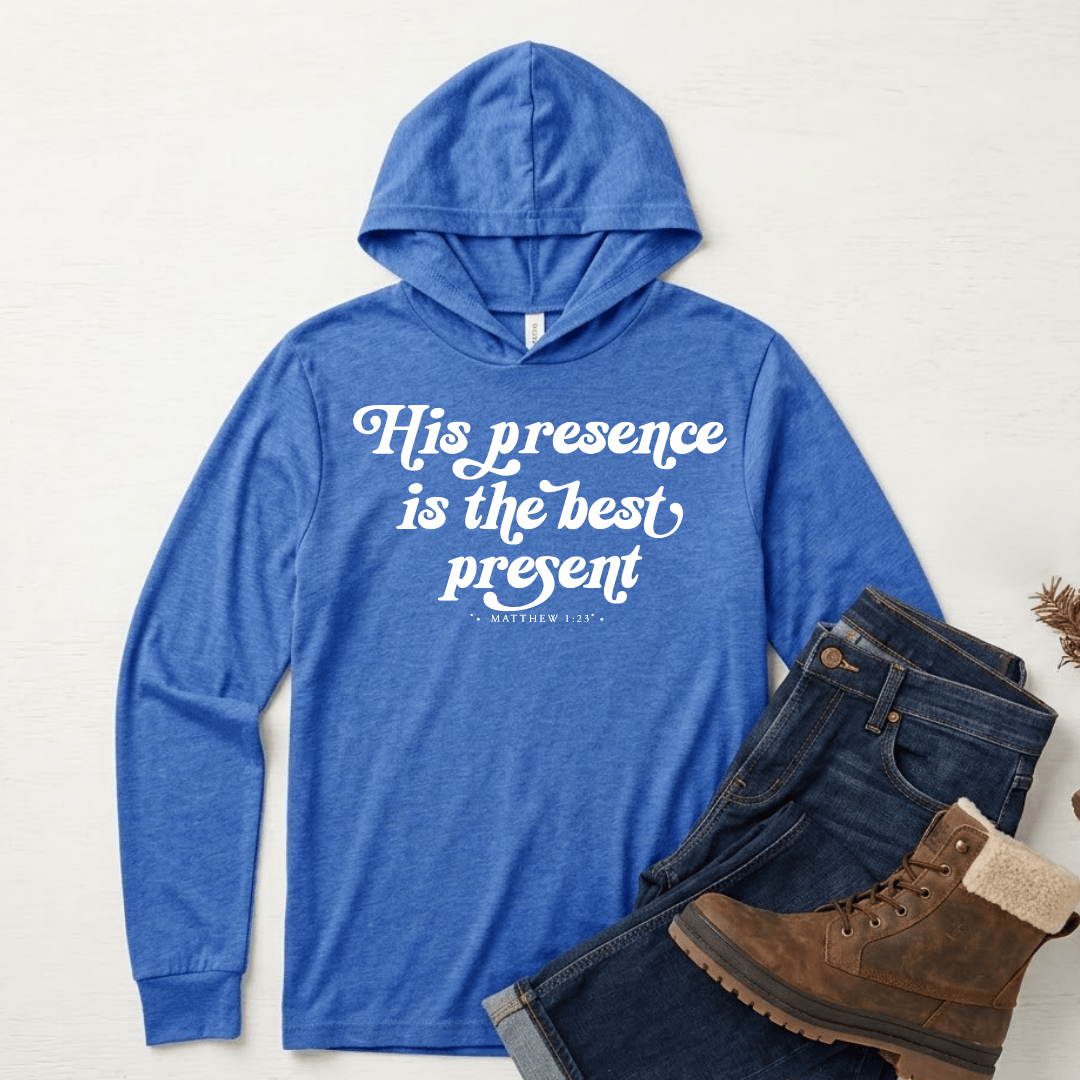 ellyandgrace 3512 His Presence Is The Best Present T-Shirt Hoodie