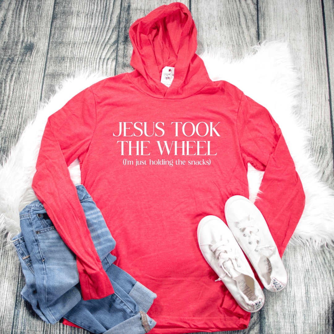 ellyandgrace 3512 Jesus Took The Wheel Unisex T-Shirt Hoodie