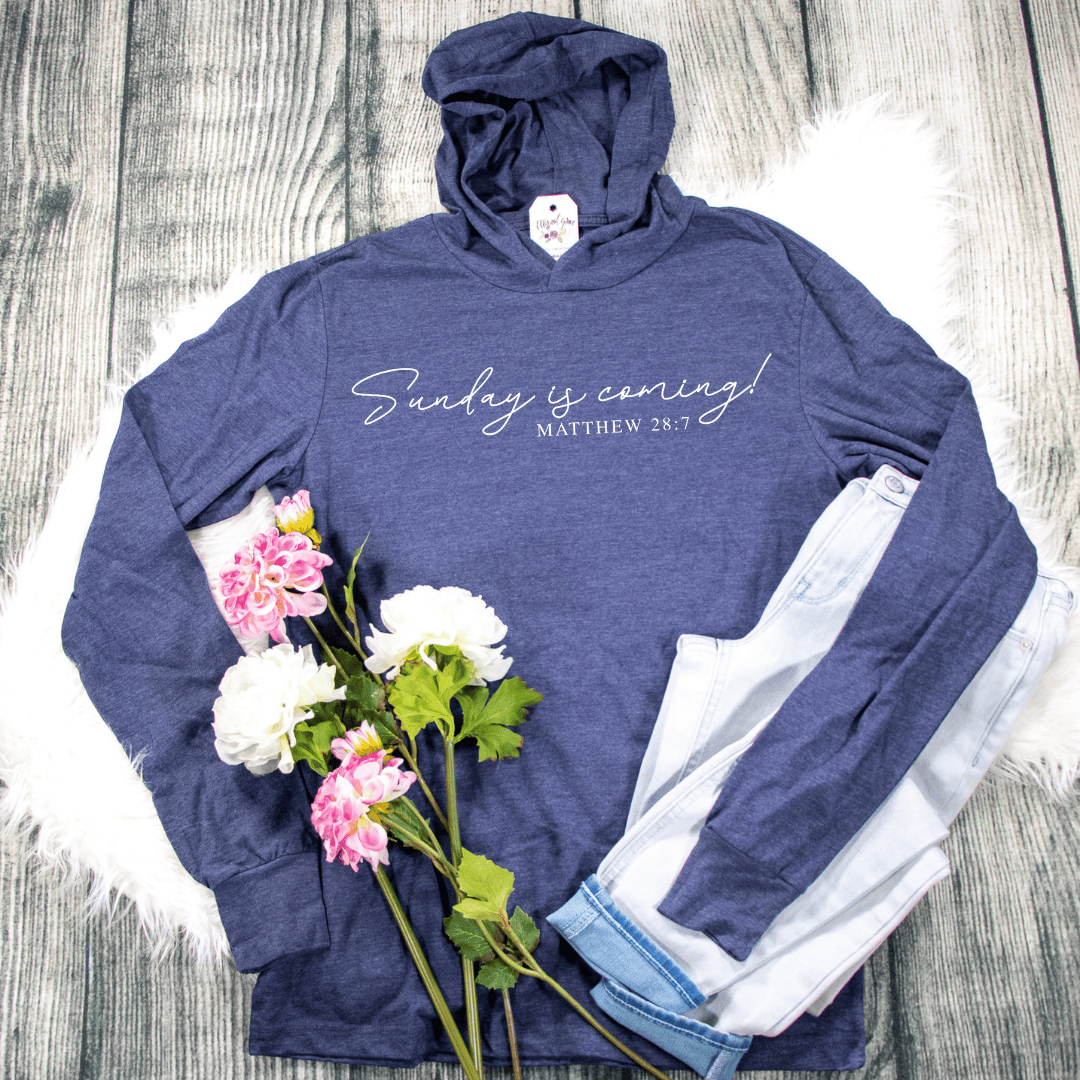 ellyandgrace 3512 Sunday Is Coming T-Shirt Hoodie