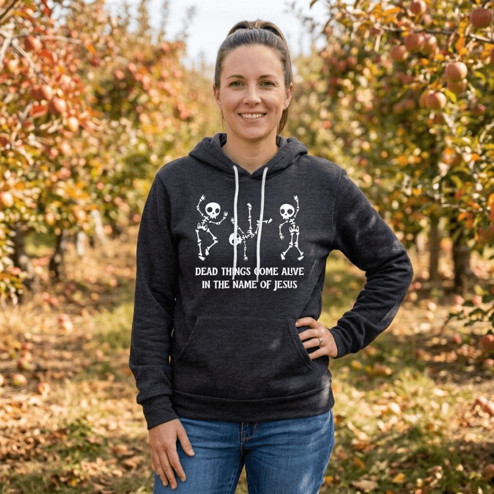 ellyandgrace 3719 Dead Things Come Ailve Premium Fleece Hoodie
