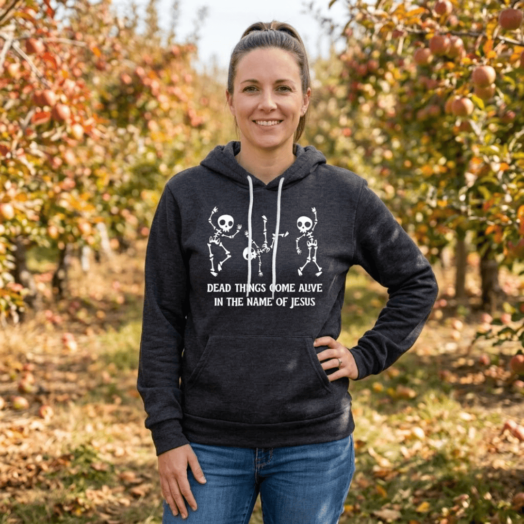 ellyandgrace 3719 Dead Things Come Ailve Premium Fleece Hoodie