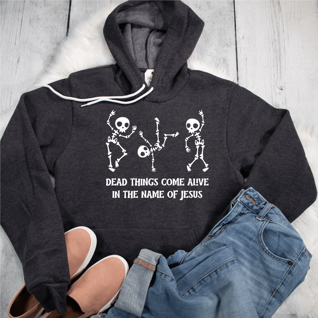 ellyandgrace 3719 Dead Things Come Ailve Premium Fleece Hoodie