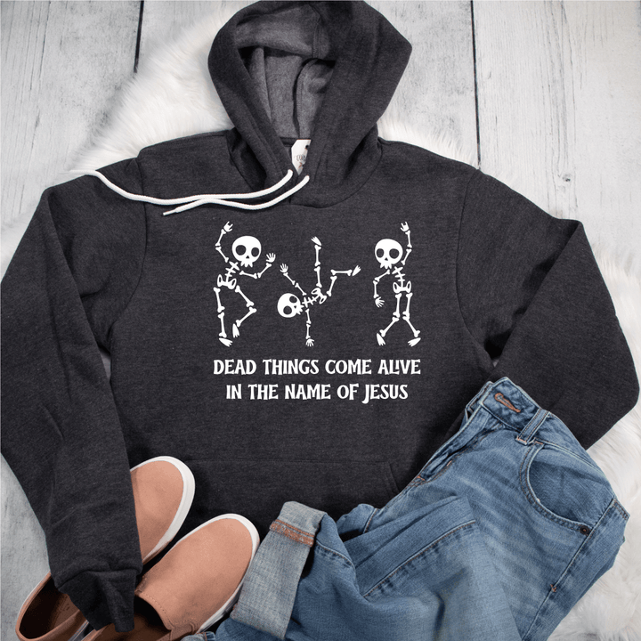 ellyandgrace 3719 Dead Things Come Ailve Premium Fleece Hoodie