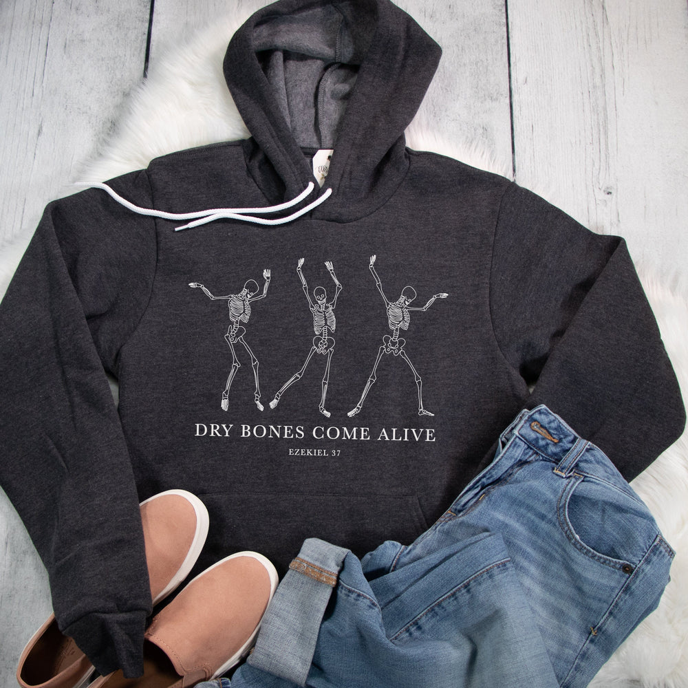 ellyandgrace 3719 Dry Bones Come Alive NEW Fall Premium Fleece Hoodie