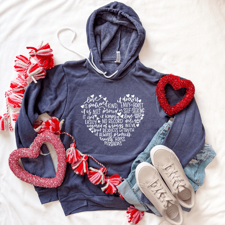 ellyandgrace 3719 Fruit Of The Spirit Heart Premium Fleece Hoodie