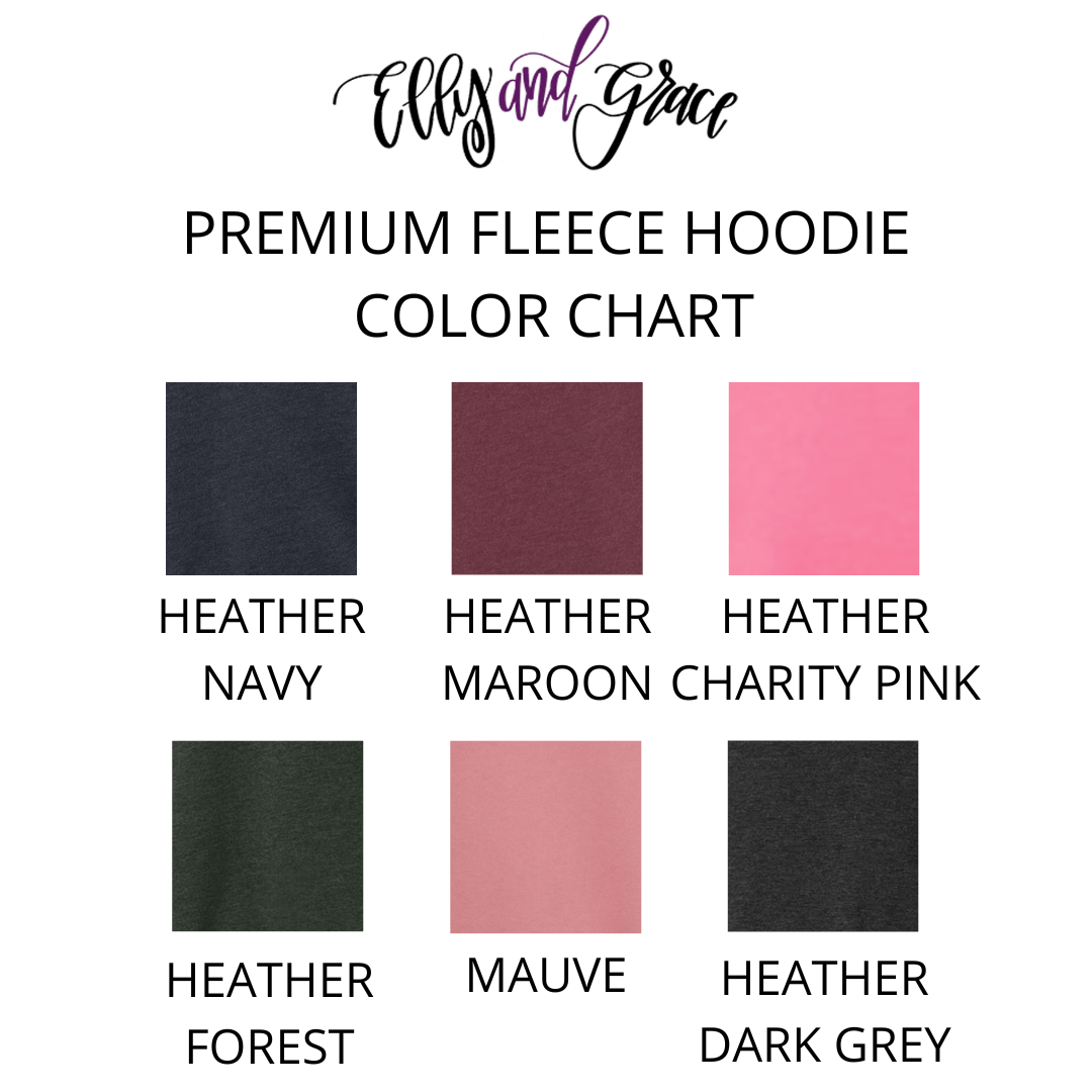 ellyandgrace 3719 Fruit Of The Spirit Heart Premium Fleece Hoodie