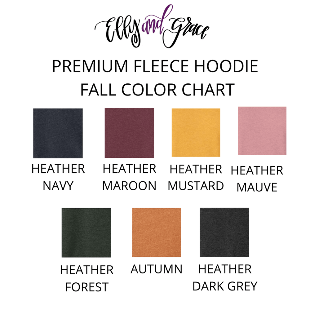 ellyandgrace 3719 Give Thanks Premium Fleece Hoodie