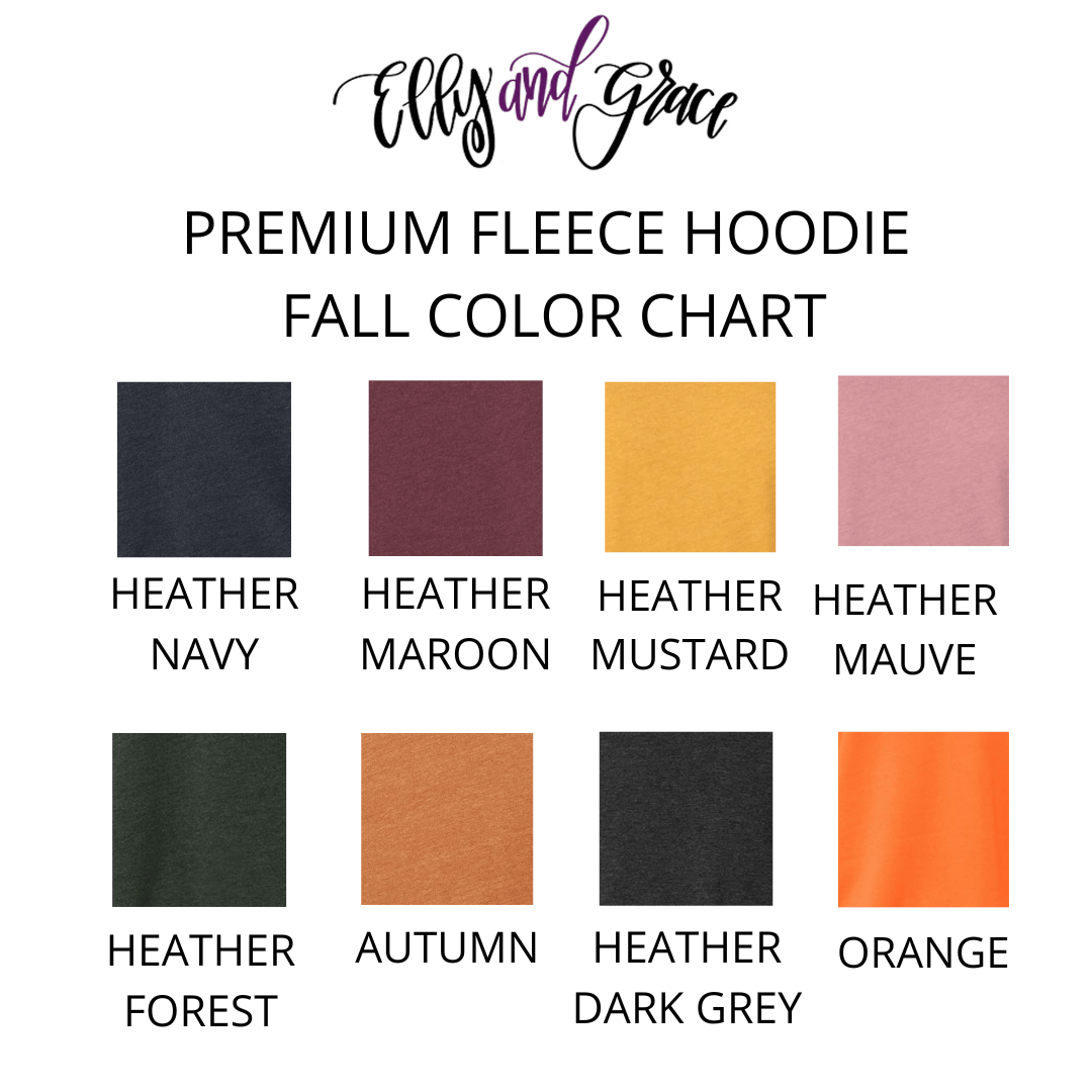 ellyandgrace 3719 Give Thanks Premium Fleece Hoodie