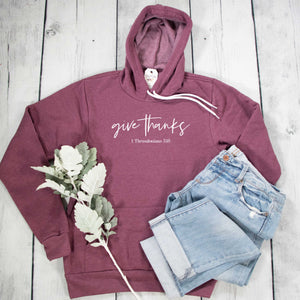 Give Thanks Premium Fleece Hoodie