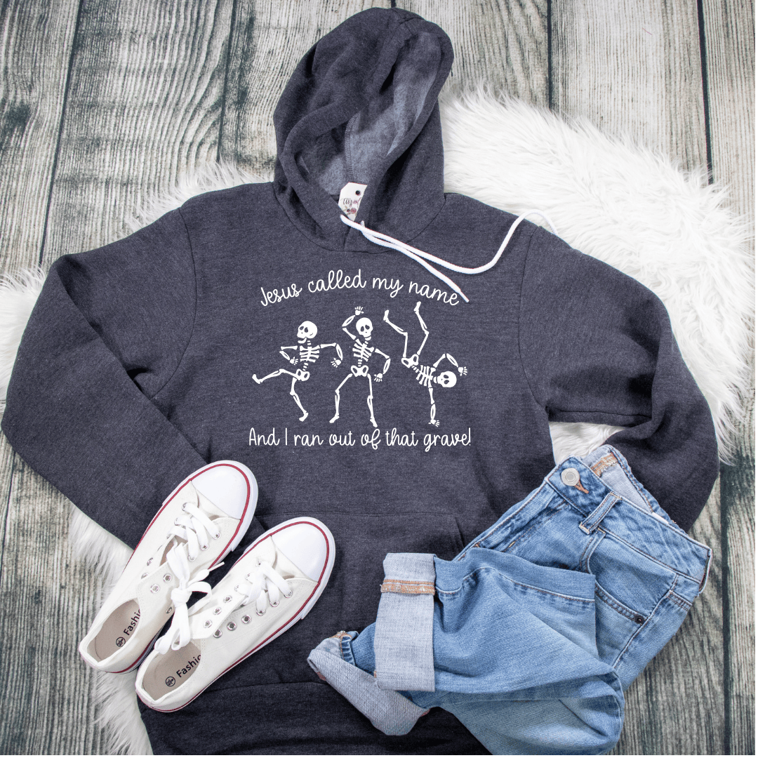 ellyandgrace 3719 I Ran Out Of That Grave Premium Fleece Hoodie