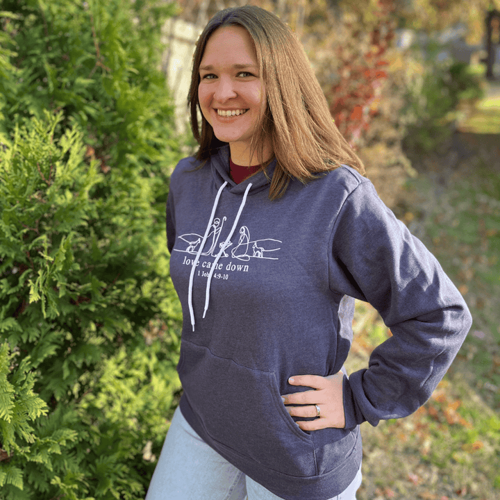 ellyandgrace 3719 Love Came Down 2025 Premium Fleece Hoodie