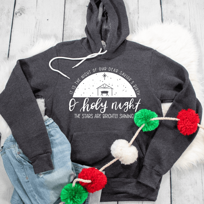 ellyandgrace 3719 O Holy Night Premium Fleece Hoodie