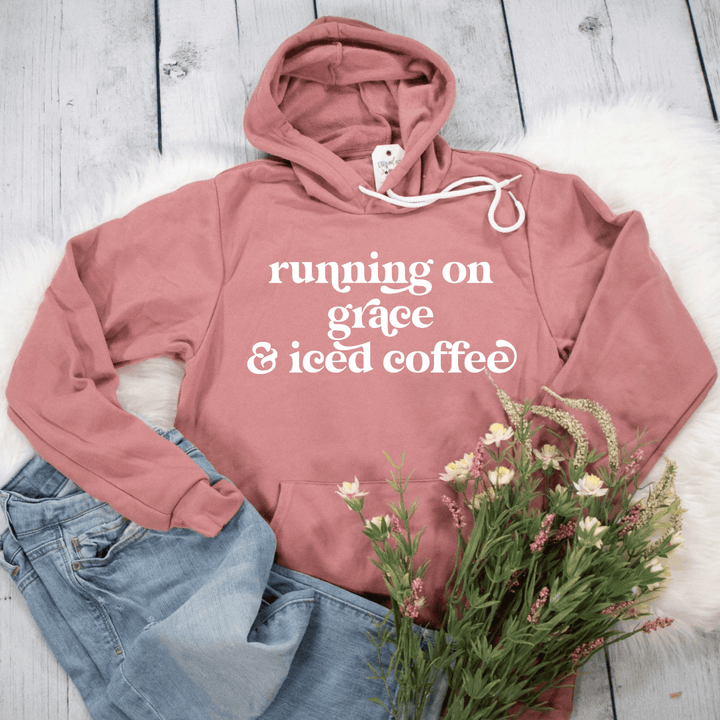 ellyandgrace 3719 Running on Grace and Iced Coffee Premium Fleece Hoodie