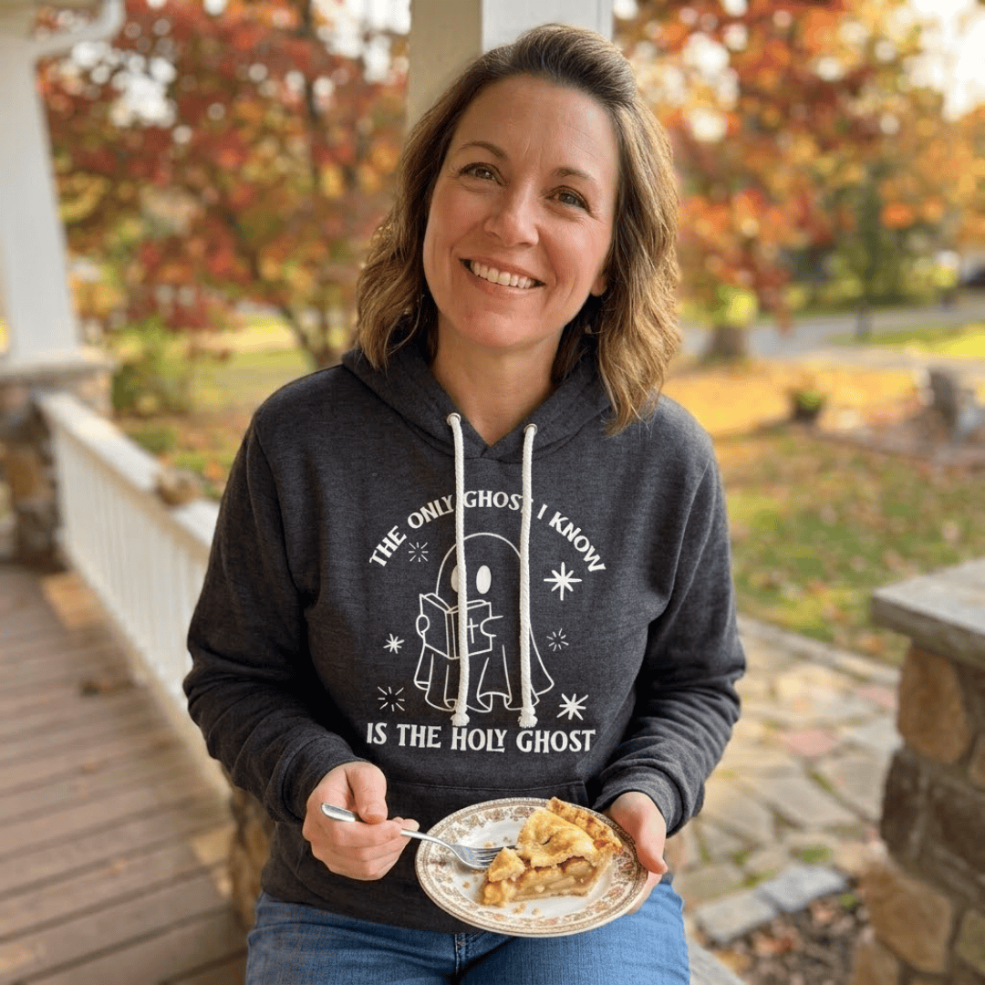 ellyandgrace 3719 The Only Ghost I Know Is The Holy Ghost Premium Fleece Hoodie