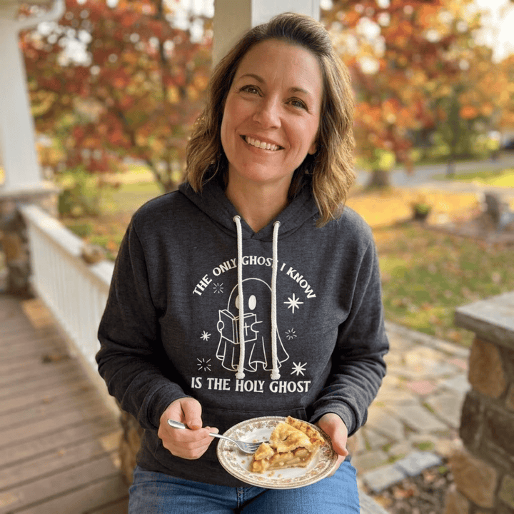 ellyandgrace 3719 The Only Ghost I Know Is The Holy Ghost Premium Fleece Hoodie