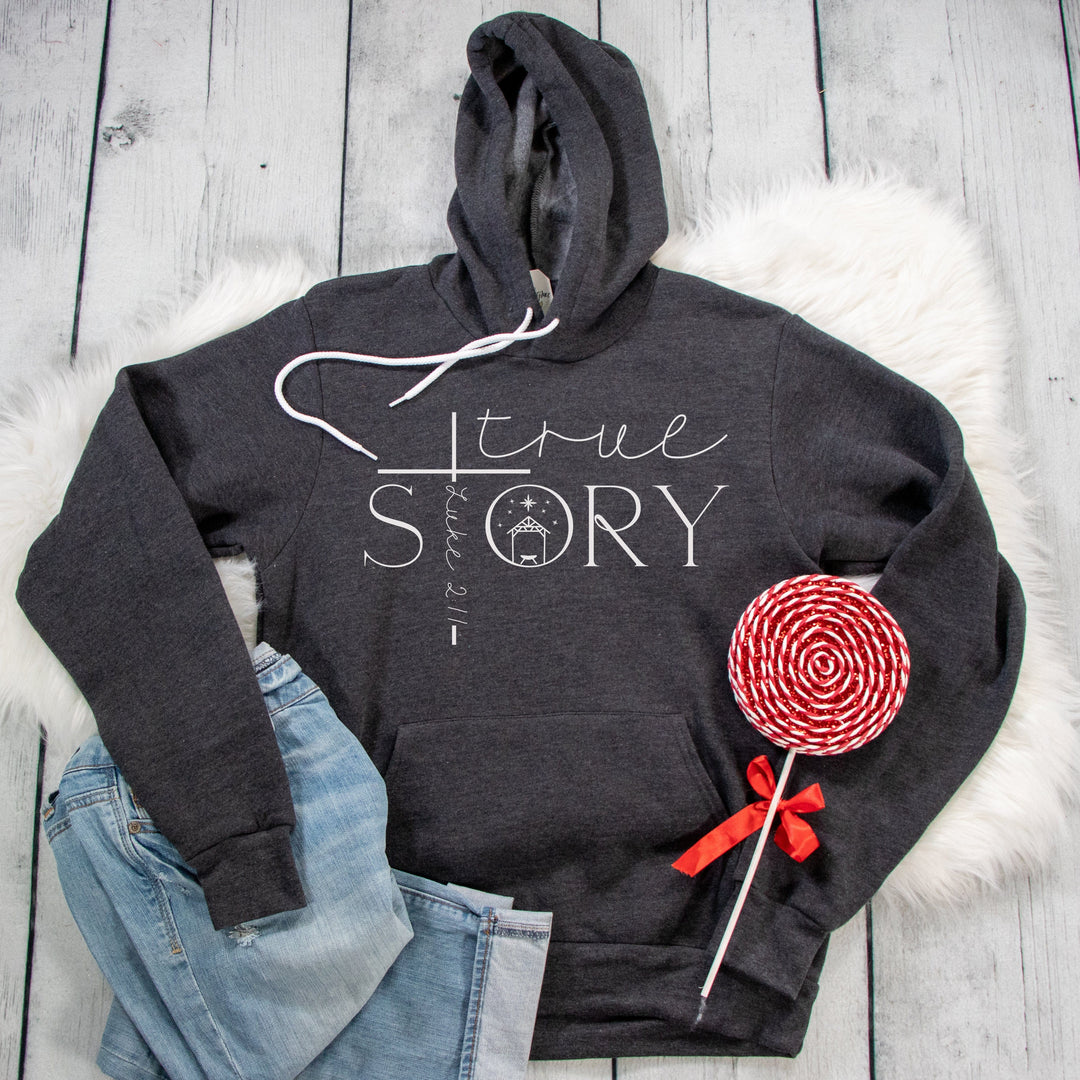 ellyandgrace 3719 True Story NEW Premium Fleece Hoodie