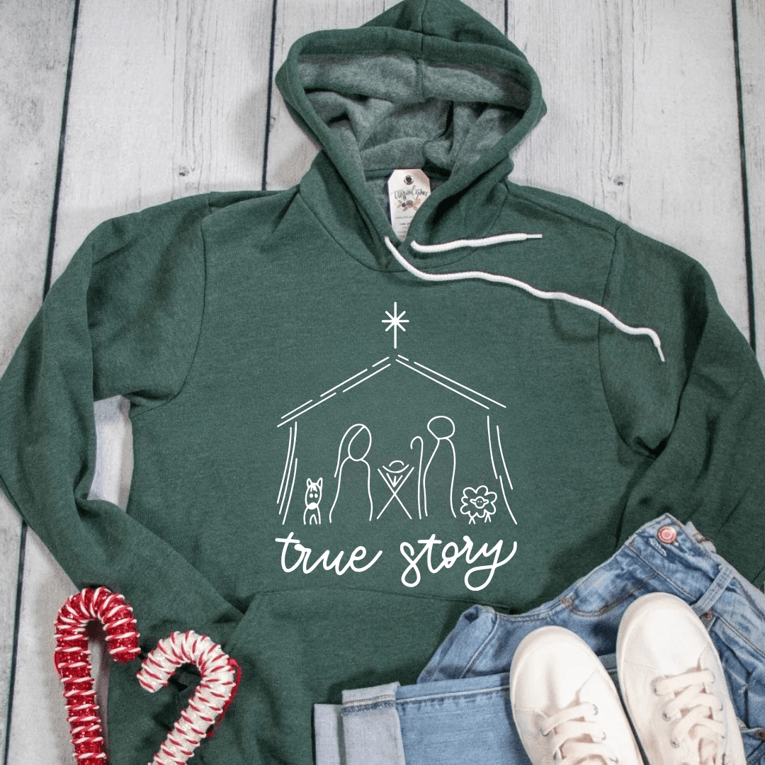 ellyandgrace 3719 True Story Premium Fleece Hoodie