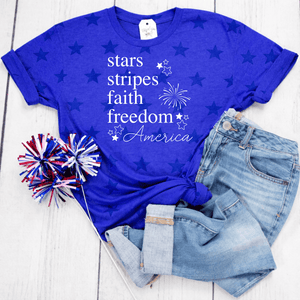 Stars + Stripes Unisex Star Tee