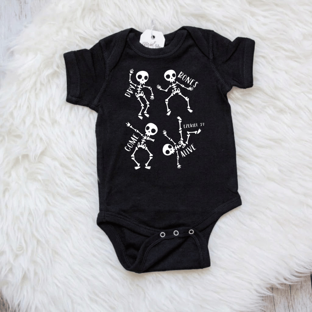 ellyandgrace 4400 Dry Bones Come Alive Infant Bodysuit