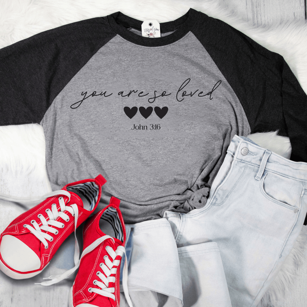 ellyandgrace 6051 2025 You Are So Loved Raglan