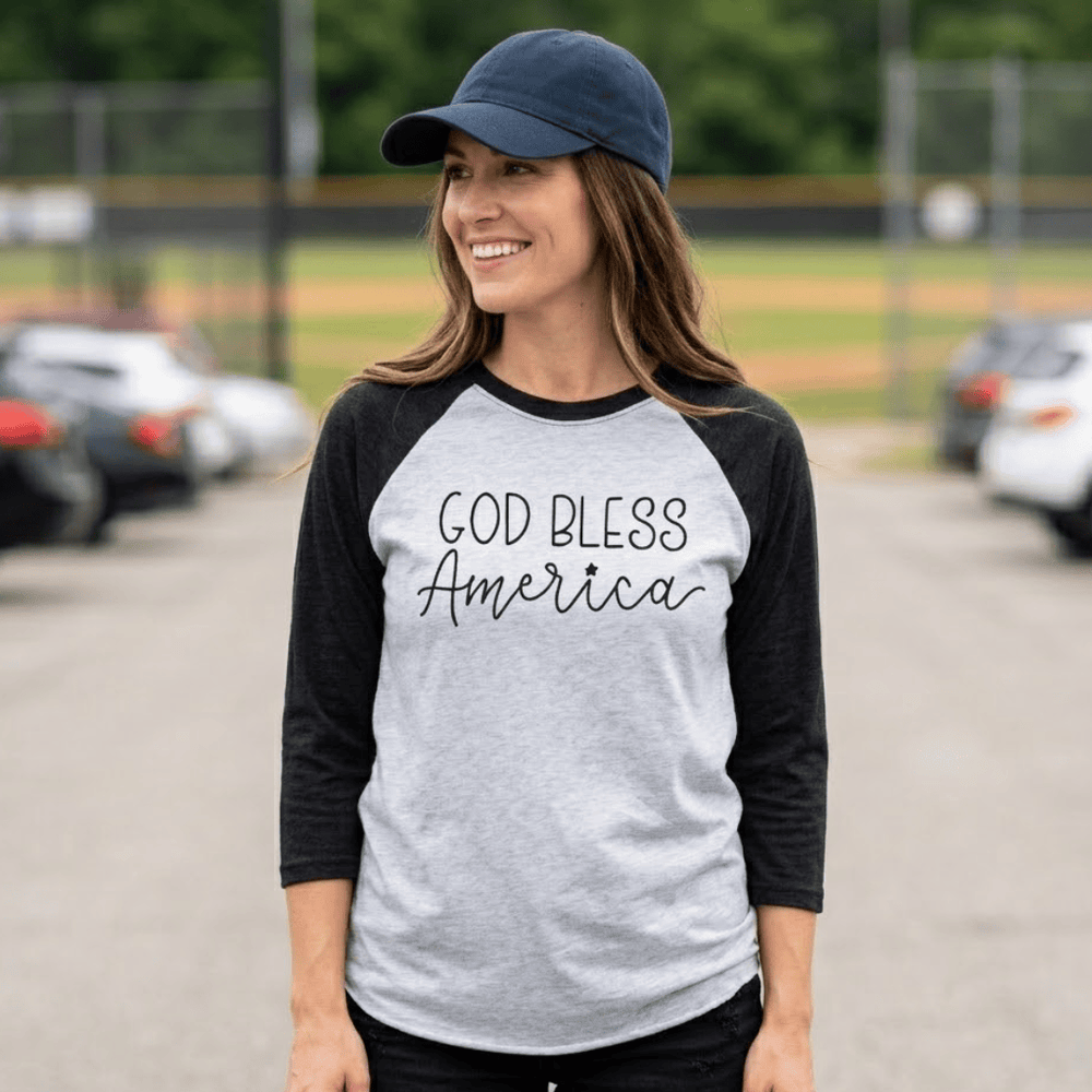 ellyandgrace 6051 America Raglan