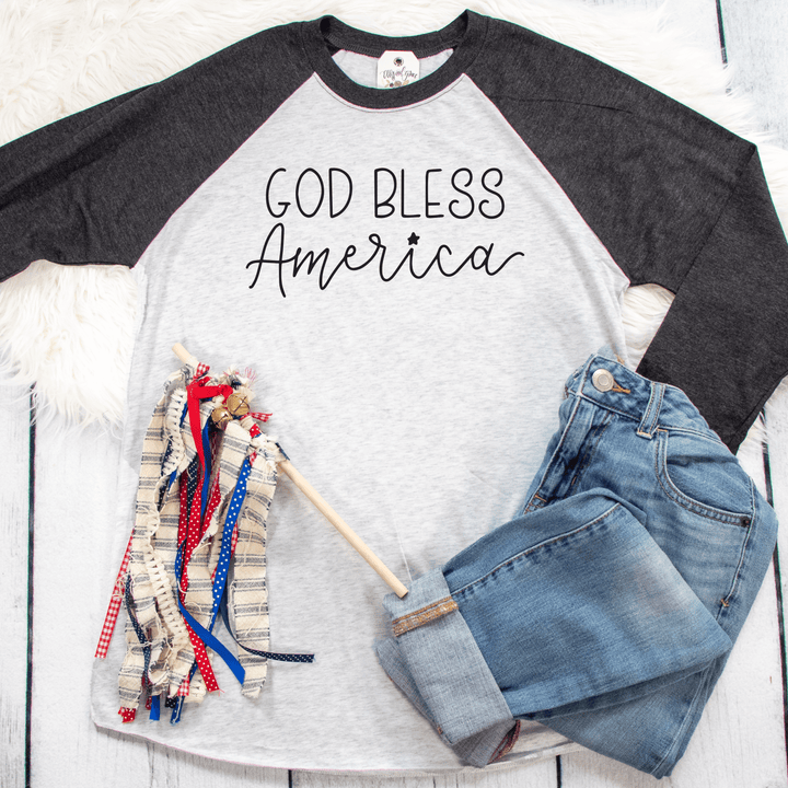 ellyandgrace 6051 America Raglan