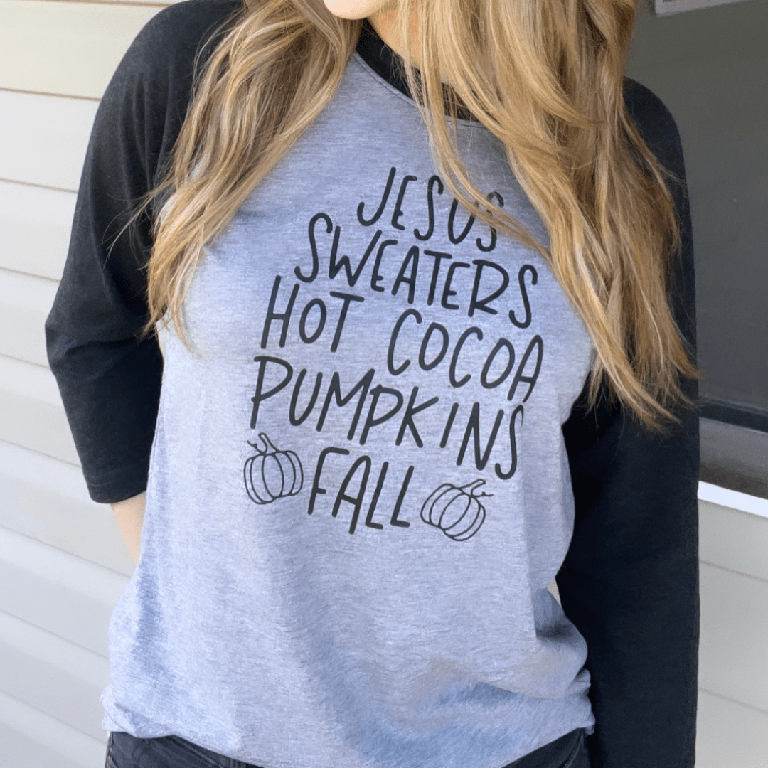 ellyandgrace 6051 Fall Things Raglan