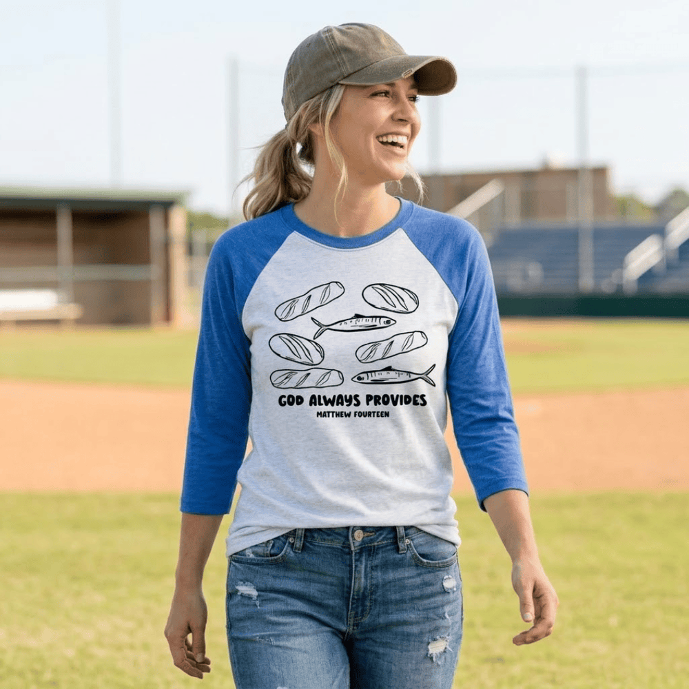 ellyandgrace 6051 God Always Provides Raglan