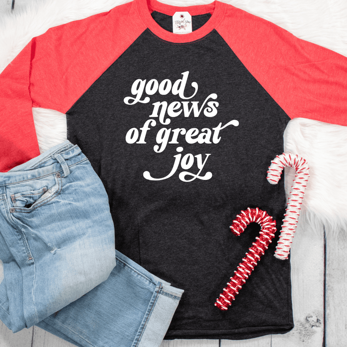 ellyandgrace 6051 Good News Of Great Joy Raglan
