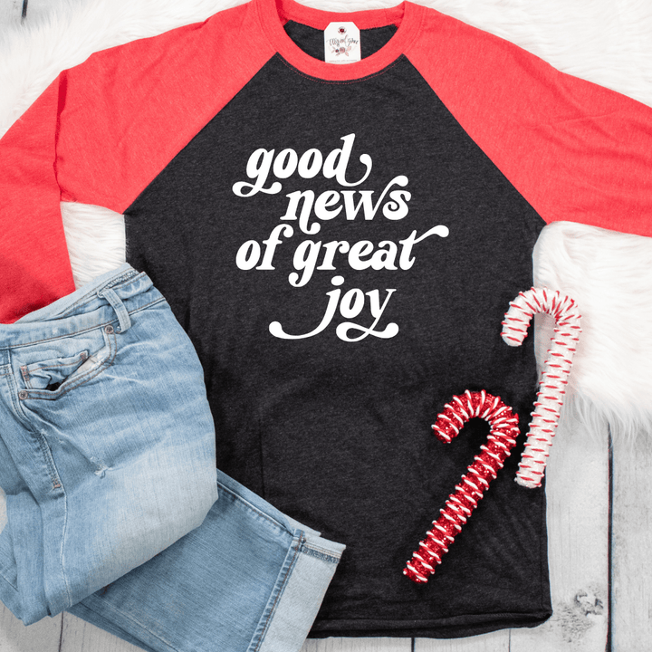 ellyandgrace 6051 Good News Of Great Joy Raglan