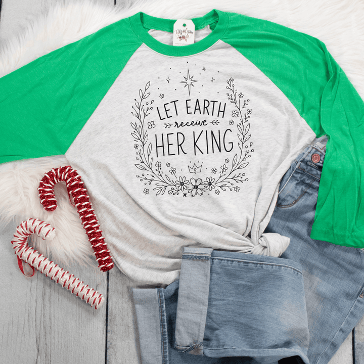ellyandgrace 6051 Let Earth Receive Her King Raglan