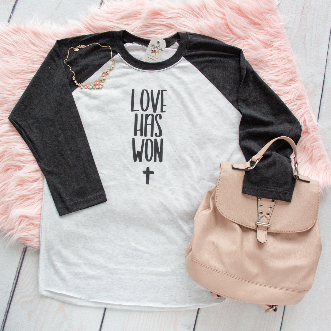 ellyandgrace 6051 Love Has Won Raglan