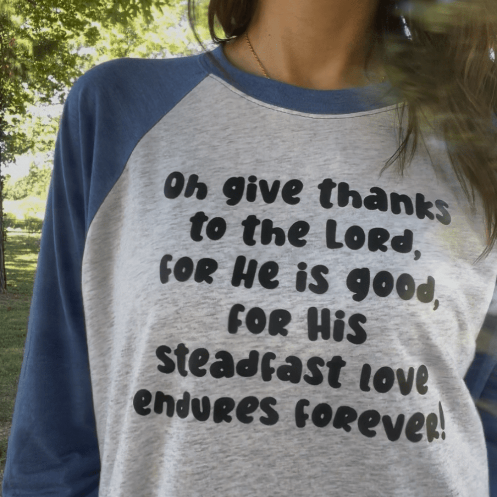 ellyandgrace 6051 O Give Thanks Raglan