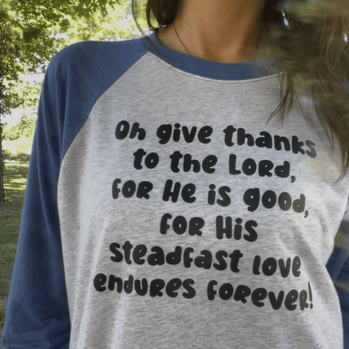 ellyandgrace 6051 O Give Thanks Raglan