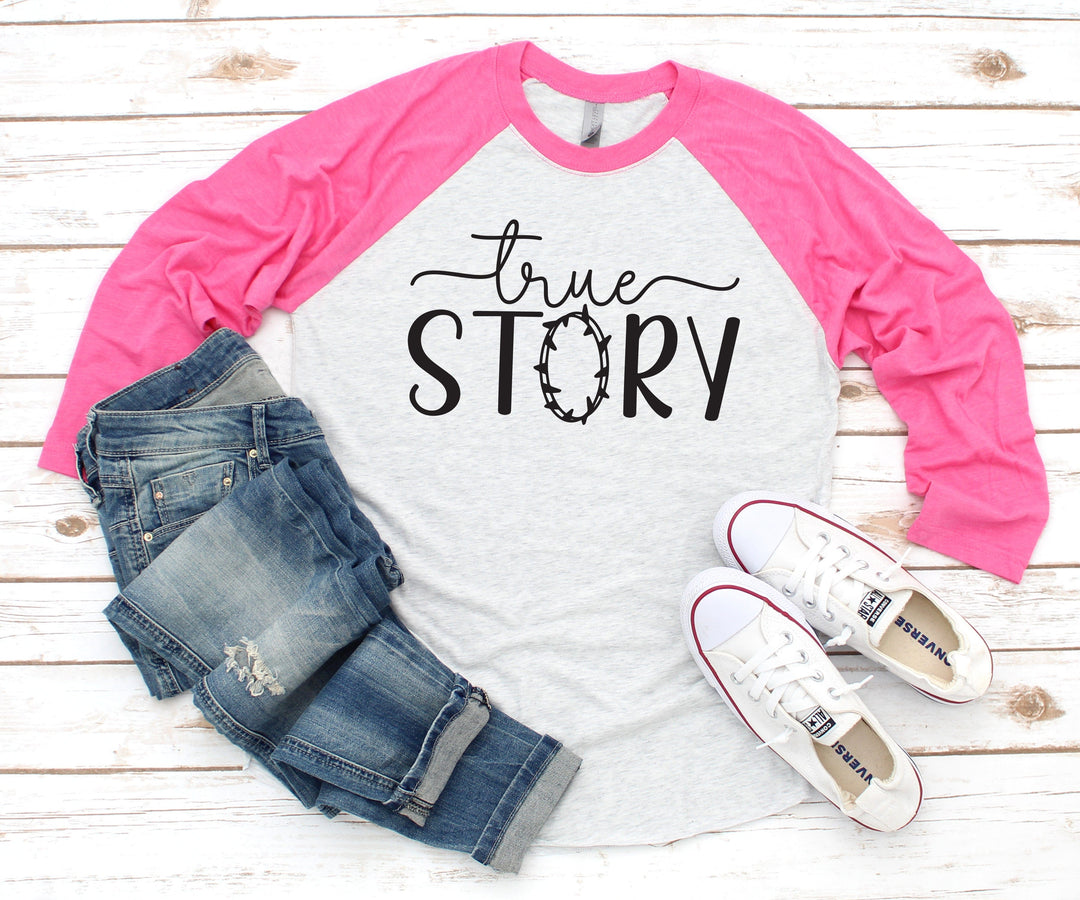 ellyandgrace 6051 True Story COT Raglan