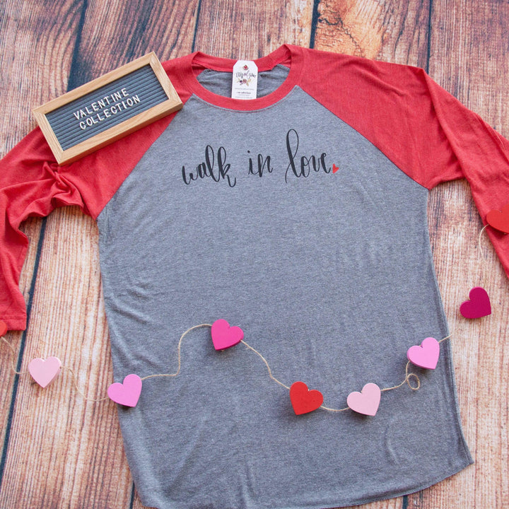 ellyandgrace 6051 Walk in Love Raglan