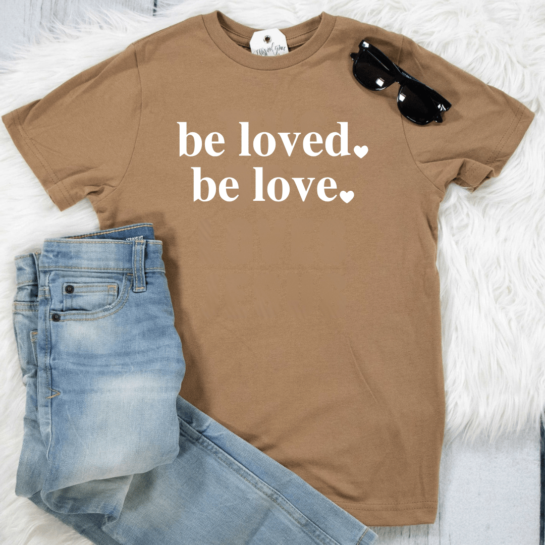 ellyandgrace 6101 Be Loved. Be Love. Unisex Youth Shirt