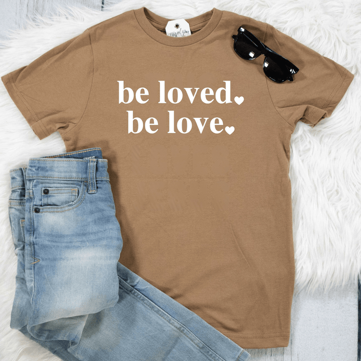 ellyandgrace 6101 Be Loved. Be Love. Unisex Youth Shirt