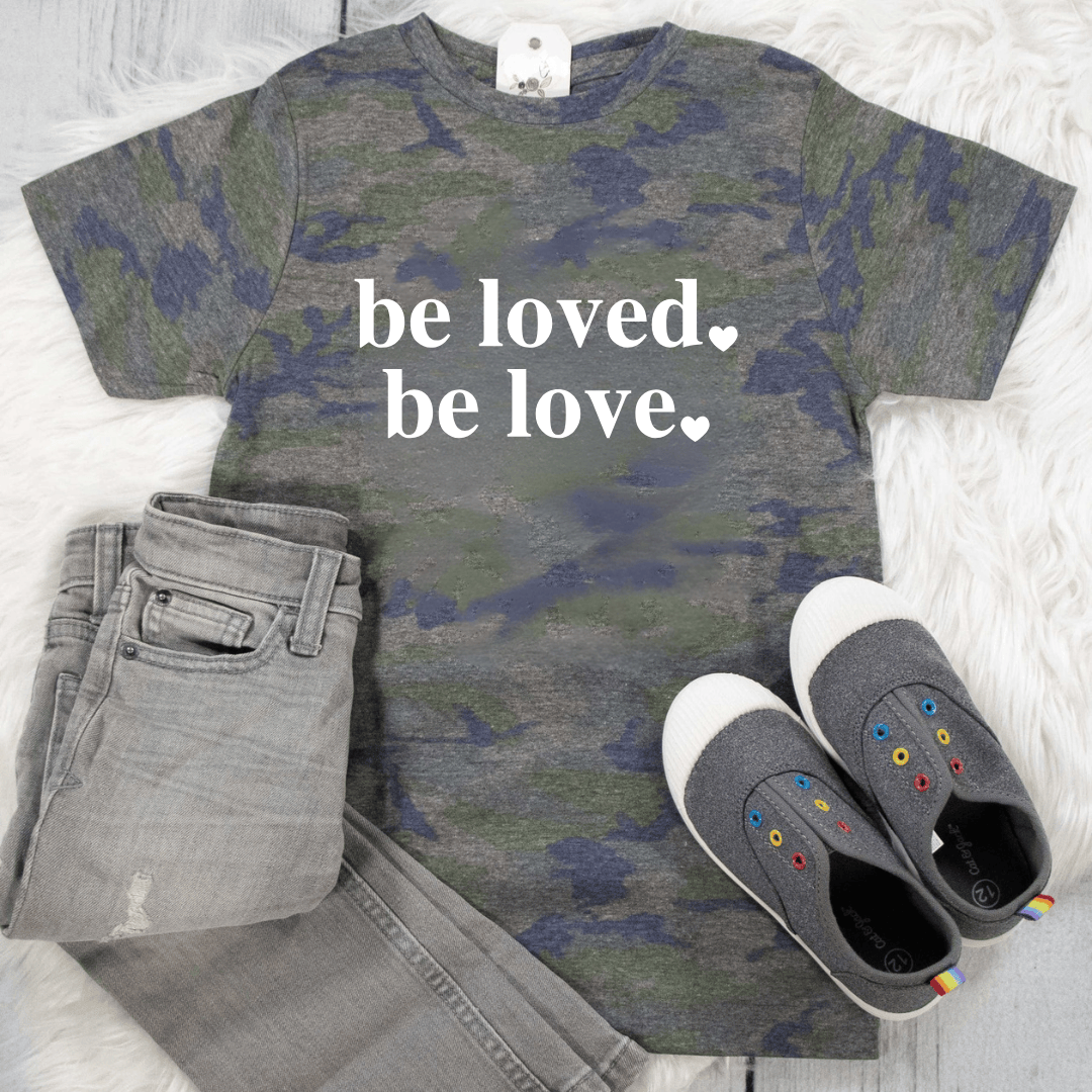 ellyandgrace 6101 Be Loved. Be Love. Unisex Youth Shirt